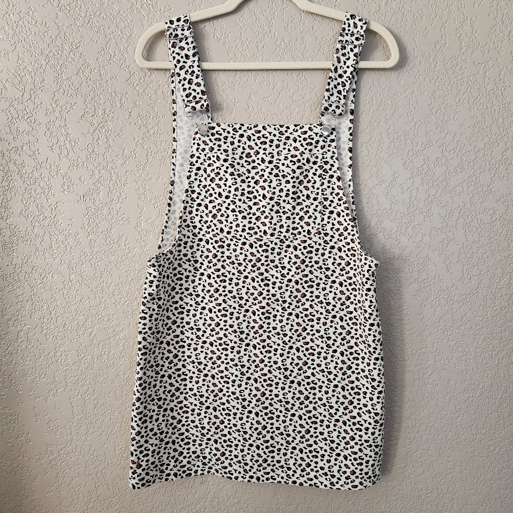 Kendall & Kylie Leopard Overall Dress Size M